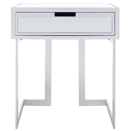 SAFAVIEH Koidula 1 Drawer Mirrored Accent Table - 23" W x 16" D x 26" H - 23Wx16Dx26H