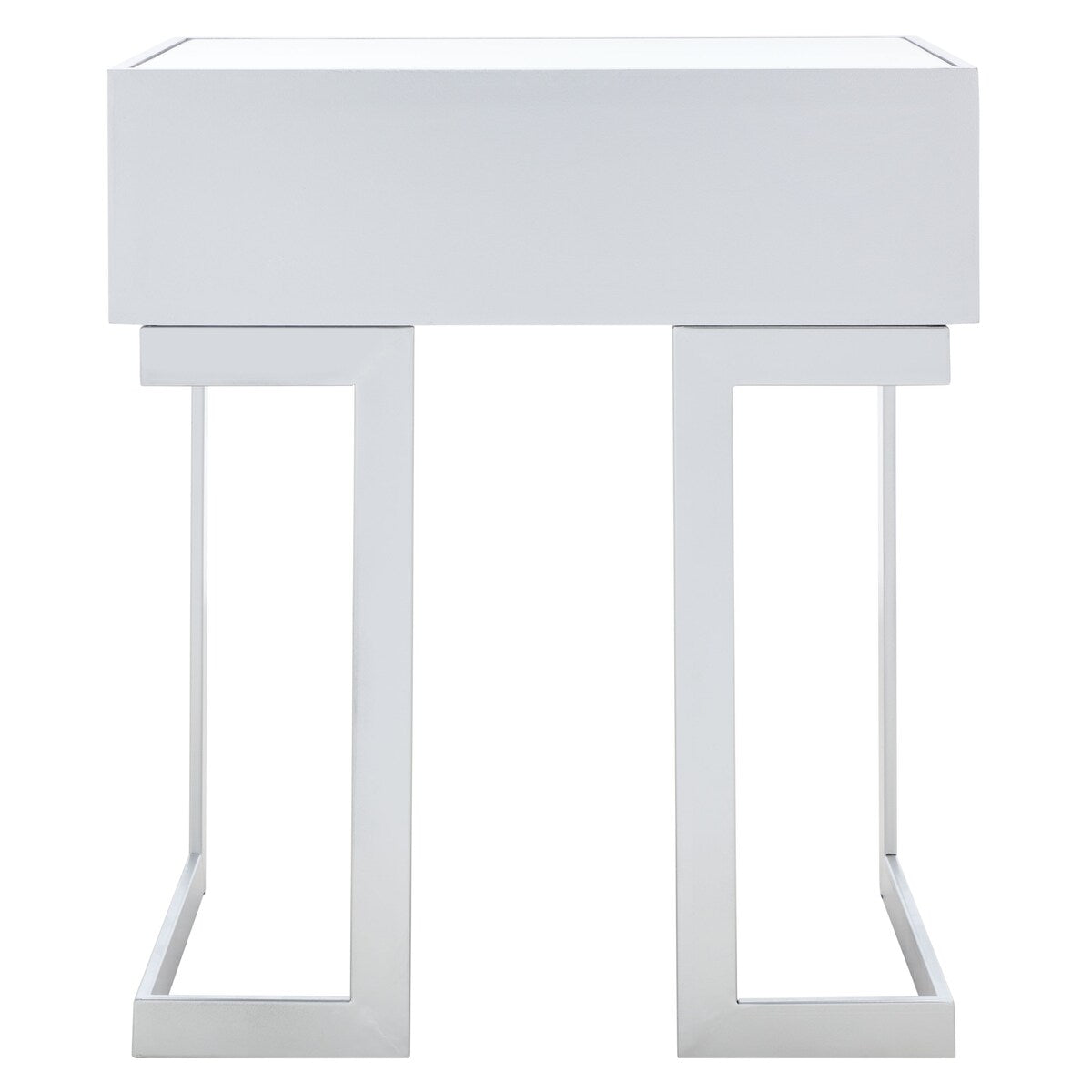 SAFAVIEH Koidula 1 Drawer Mirrored Accent Table - 23" W x 16" D x 26" H - 23Wx16Dx26H