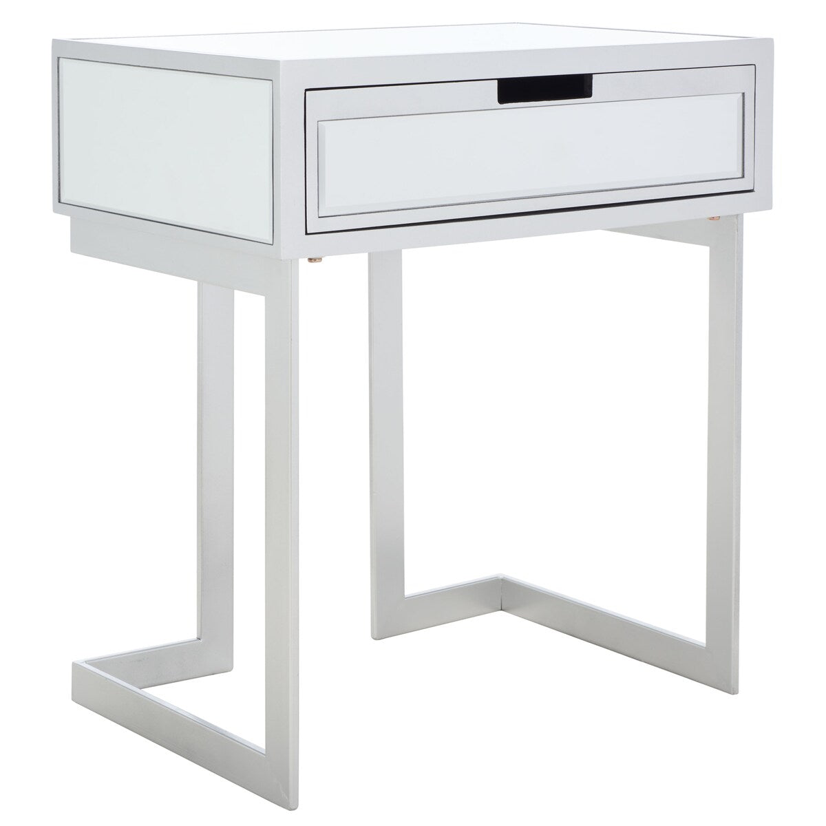 SAFAVIEH Koidula 1 Drawer Mirrored Accent Table - 23" W x 16" D x 26" H - 23Wx16Dx26H