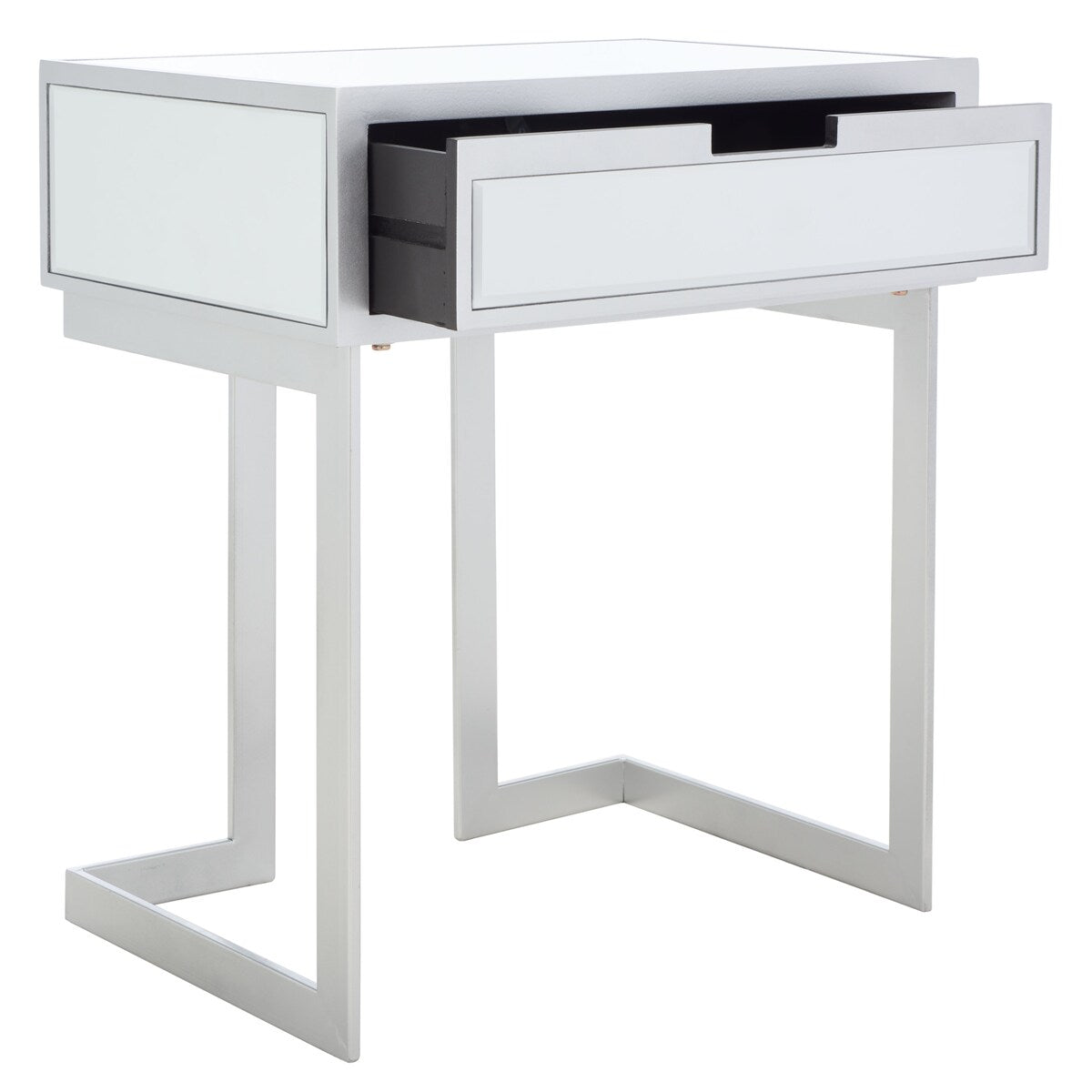 SAFAVIEH Koidula 1 Drawer Mirrored Accent Table - 23" W x 16" D x 26" H - 23Wx16Dx26H