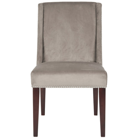 SAFAVIEH Kourtney Mushroom Taupe Dining Chair (Set of 2) - 22" W x 26" D x 39.8" H - 22Wx26Dx40H