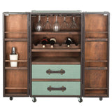 SAFAVIEH Krista Storage Beige Bar Cabinet - 23.6" x 17.7" x 42.1" - 24Wx18Dx42H