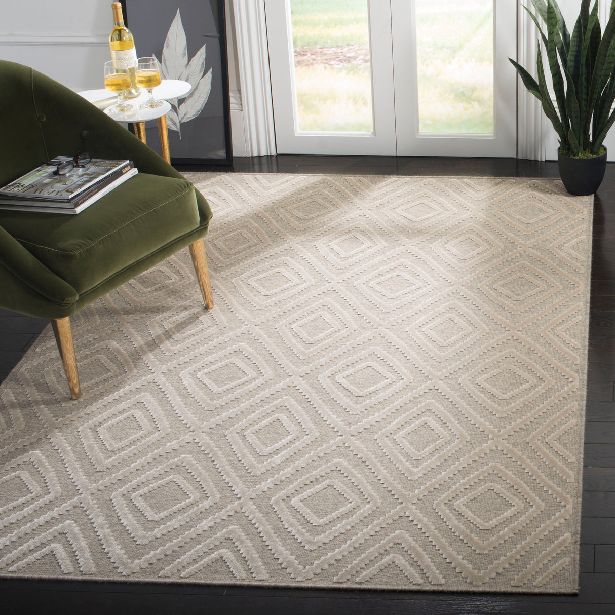 SAFAVIEH Lana Ricah Modern Wool Rug