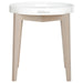 SAFAVIEH Lavona White And Grey Lacquer Side Table - 19.6" x 19.6" x 21.3" - 20Wx20Dx21H