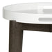 SAFAVIEH Lavona White And Grey Lacquer Side Table - 19.6" x 19.6" x 21.3" - 20Wx20Dx21H