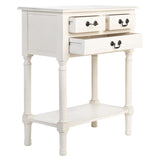 SAFAVIEH Leaner 3-Drawer Console Table - 23.5" W x 13" L x 29.5" H - 24Wx13Dx30H