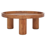 SAFAVIEH Leena 3 Leg Round Coffee Table - 36" W x 36" D x 15" H - 36Wx36Dx15H