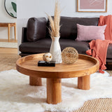 SAFAVIEH Leena 3 Leg Round Coffee Table - 36" W x 36" D x 15" H - 36Wx36Dx15H