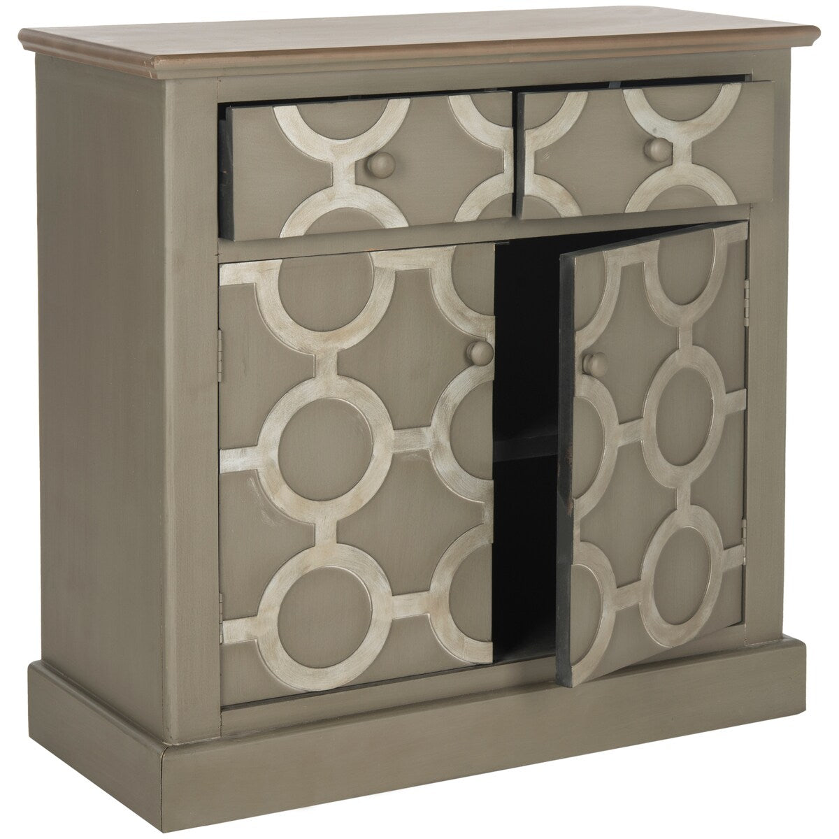 SAFAVIEH Leitha Grey Storage Chest - 29Wx15Dx29H