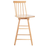 SAFAVIEH Lelah Swivel 25-inch Counter Stool - 17 In. W x 17 In. D x 40 In. H - 17Wx17Dx40H