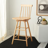 SAFAVIEH Lelah Swivel 25-inch Counter Stool - 17 In. W x 17 In. D x 40 In. H - 17Wx17Dx40H