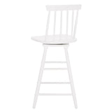 SAFAVIEH Lelah Swivel 25-inch Counter Stool - 17 In. W x 17 In. D x 40 In. H - 17Wx17Dx40H