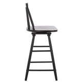 SAFAVIEH Lelah Swivel 25-inch Counter Stool - 17 In. W x 17 In. D x 40 In. H - 17Wx17Dx40H