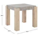 SAFAVIEH Lenore End Table - 21" W x 21" D x 20" H - 21Wx21Dx20H