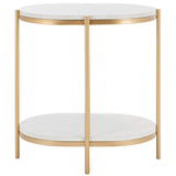 SAFAVIEH Leona End Table - 22" W x 16" D x 23" H - 22Wx16Dx23H