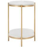 SAFAVIEH Leona End Table - 22" W x 16" D x 23" H - 22Wx16Dx23H