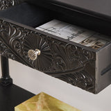 SAFAVIEH Leonia 2-Drawer Console Table - 35.5" W x 13" L x 29.5" H - 36Wx13Dx30H