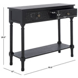 SAFAVIEH Leonia 2-Drawer Console Table - 35.5" W x 13" L x 29.5" H - 36Wx13Dx30H