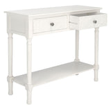 SAFAVIEH Leonia 2-Drawer Console Table - 35.5" W x 13" L x 29.5" H - 36Wx13Dx30H