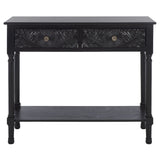 SAFAVIEH Leonia 2-Drawer Console Table - 35.5" W x 13" L x 29.5" H - 36Wx13Dx30H