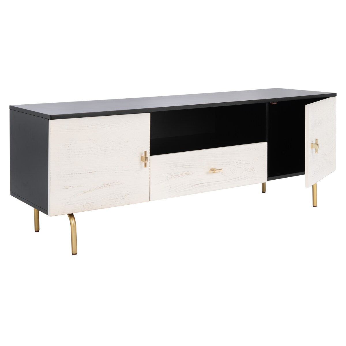 SAFAVIEH Lerke Media TV Stand - 54" W x 15.7" L x 19.7" H - 54Wx16Dx20H