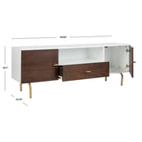 SAFAVIEH Lerke Media TV Stand - 54" W x 15.7" L x 19.7" H - 54Wx16Dx20H