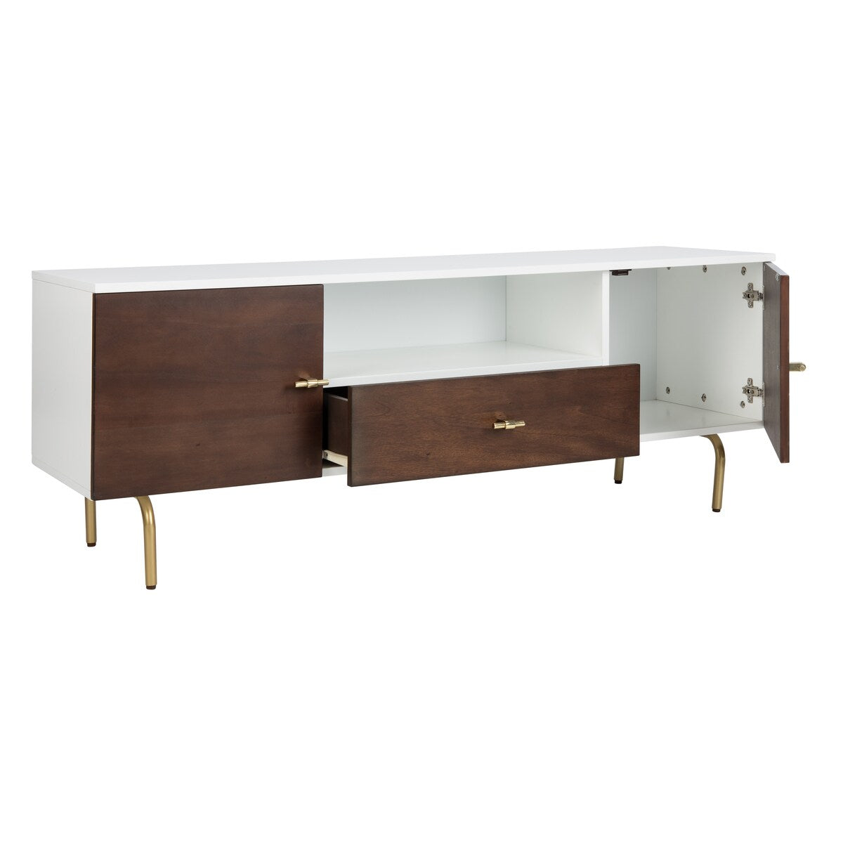 SAFAVIEH Lerke Media TV Stand - 54" W x 15.7" L x 19.7" H - 54Wx16Dx20H