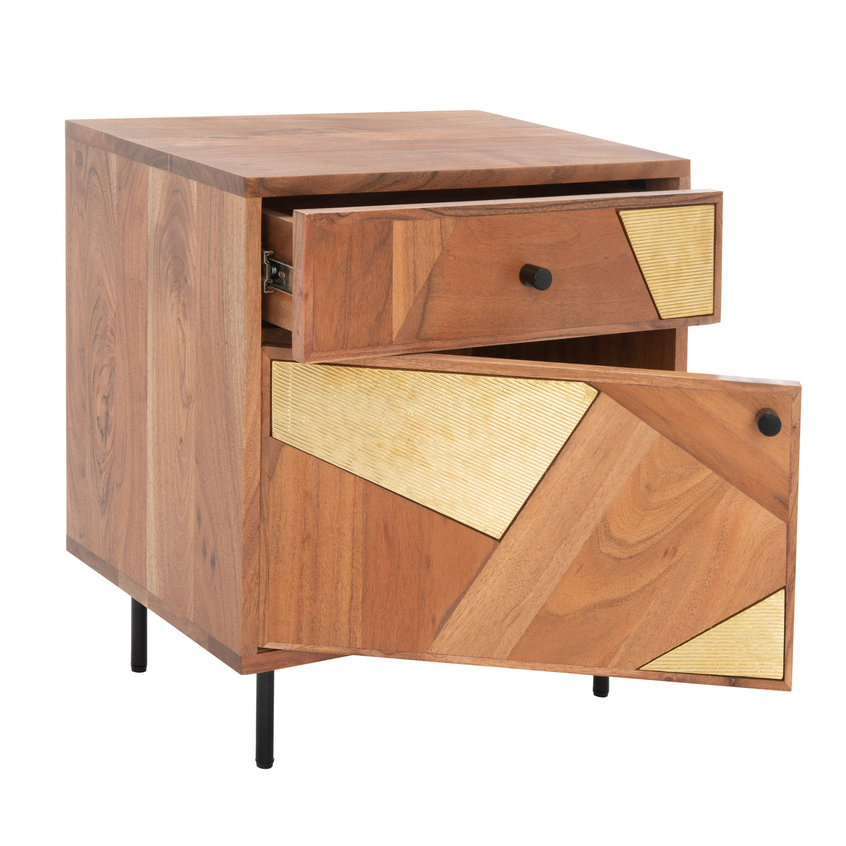 SAFAVIEH Lesly 1-Drawer 1-Door Nightstand