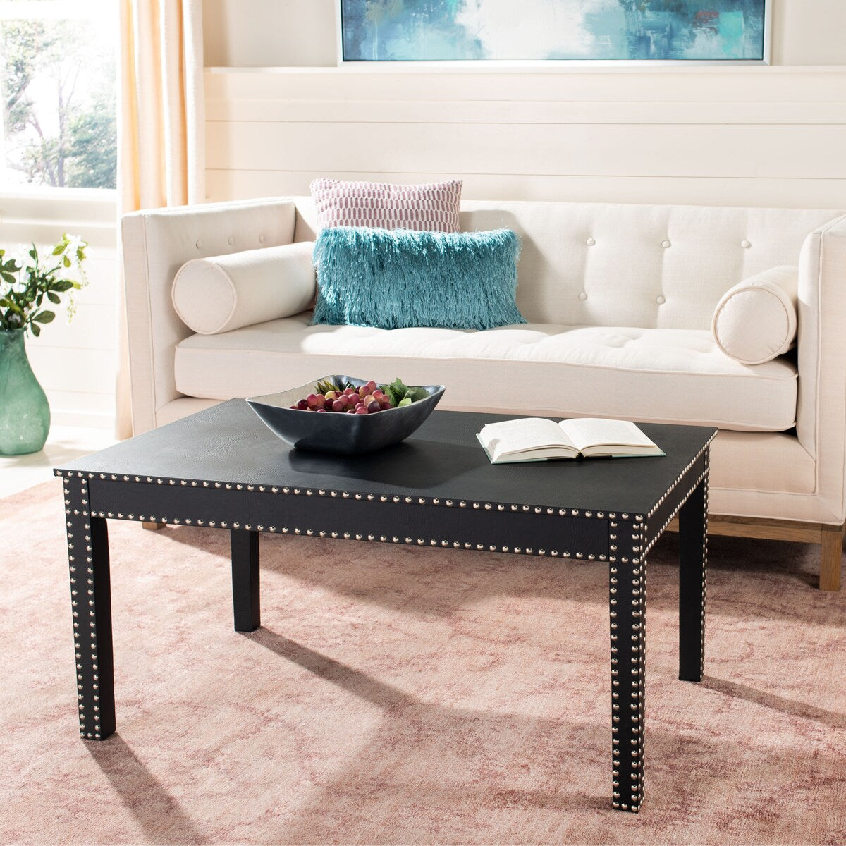 SAFAVIEH Leticia Black Coffee Table - 39Wx24Dx19H