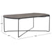 SAFAVIEH Leva Coffee Table - 39.4 In. W x 20.5 In. D x 13.8 In. H - 39Wx21Dx14H