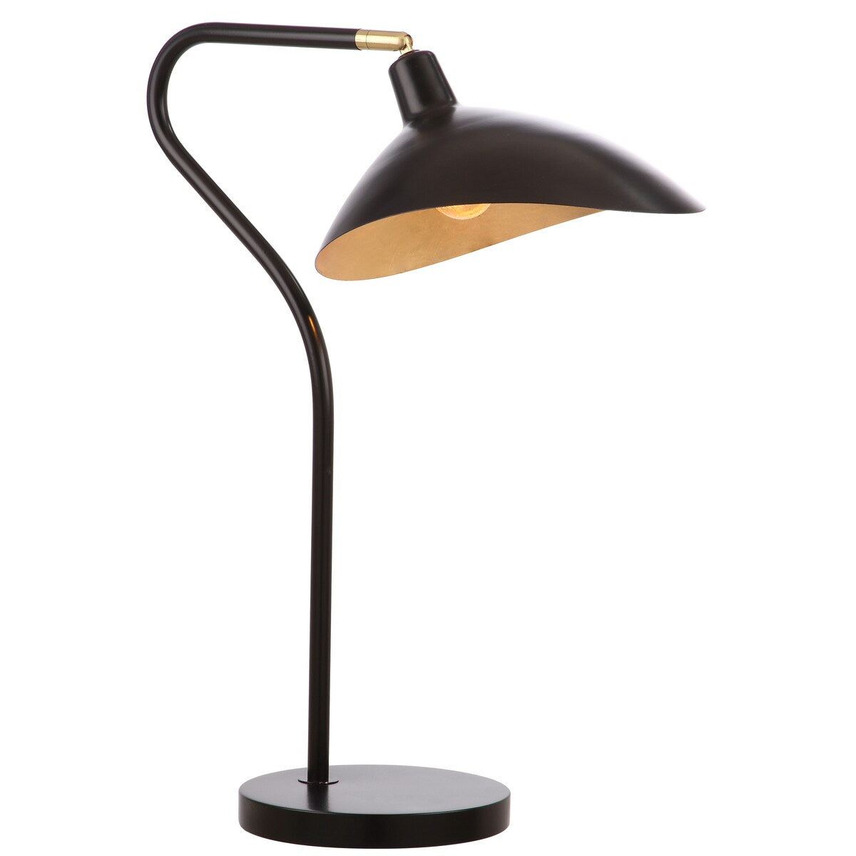 SAFAVIEH Lighting Adria 30-inch Adjustable Black/ Gold Task Table Lamp - 20"x10.16"x23-30"