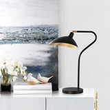 SAFAVIEH Lighting Adria 30-inch Adjustable Black/ Gold Task Table Lamp - 20"x10.16"x23-30"