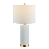 SAFAVIEH Lighting Agostiña 25-inch Ceramic Table Lamp - 13" x 13" x 25" - 13Wx13Dx25H