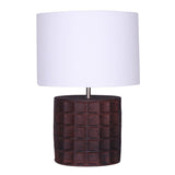 SAFAVIEH Lighting Ajshe 21" Table Lamp - 13" W x 13" D x 21" H - 13Wx13Dx21H