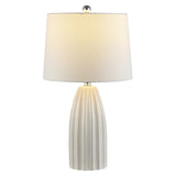 SAFAVIEH Lighting Alfonsa 25.5-inch Ceramic Table Lamp - 14" x 14" x 25.5" - 14Wx14Dx26H