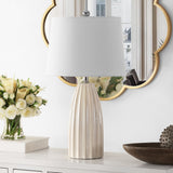 SAFAVIEH Lighting Alfonsa 25.5-inch Ceramic Table Lamp - 14" x 14" x 25.5" - 14Wx14Dx26H