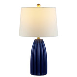 SAFAVIEH Lighting Alfonsa 25.5-inch Ceramic Table Lamp - 14" x 14" x 25.5" - 14Wx14Dx26H