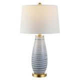 SAFAVIEH Lighting Alica 26.5-inch Glass Table Lamp - 15" x 15" x 26.5" - 15Wx15Dx27H