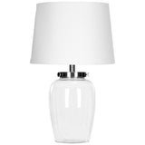 SAFAVIEH Lighting Alja 23-inch Clear Glass Table Lamp - 15"x15"x22.5" - 15Wx15Dx23H