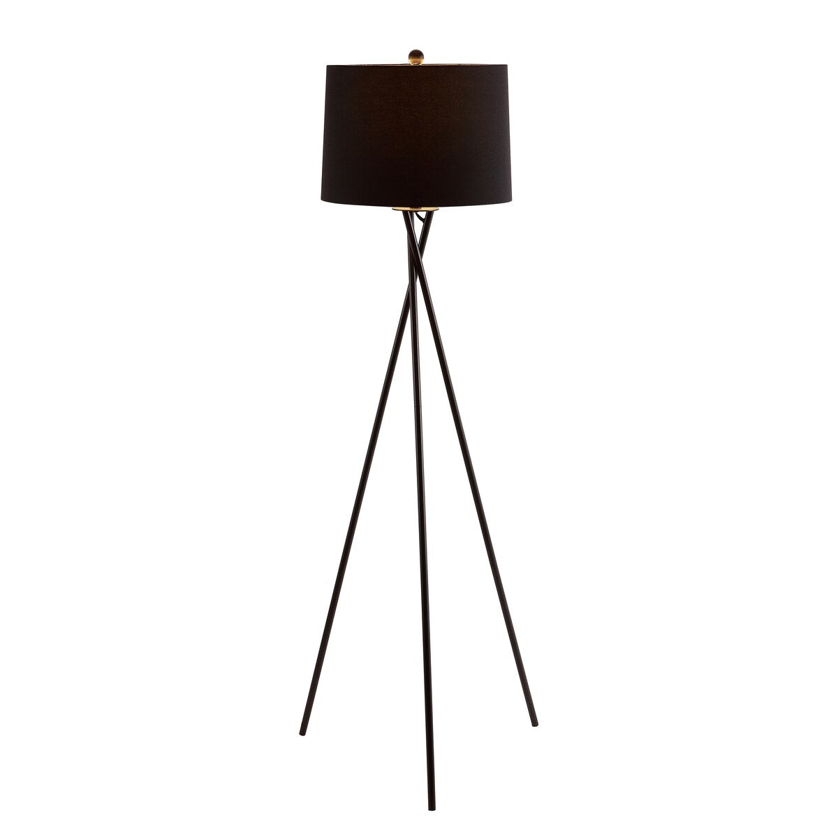 SAFAVIEH Lighting Alyette Parsen 62-inch Led Floor Lamp - 22" W x 22" L x 61.5" H - Black - 22Wx22Dx62H