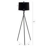 SAFAVIEH Lighting Alyette Parsen 62-inch Led Floor Lamp - 22" W x 22" L x 61.5" H - Black - 22Wx22Dx62H