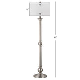 SAFAVIEH Lighting Alysia 60-inch Nickel Floor Lamp - 16"x16"x60" - 16Wx16Dx60H