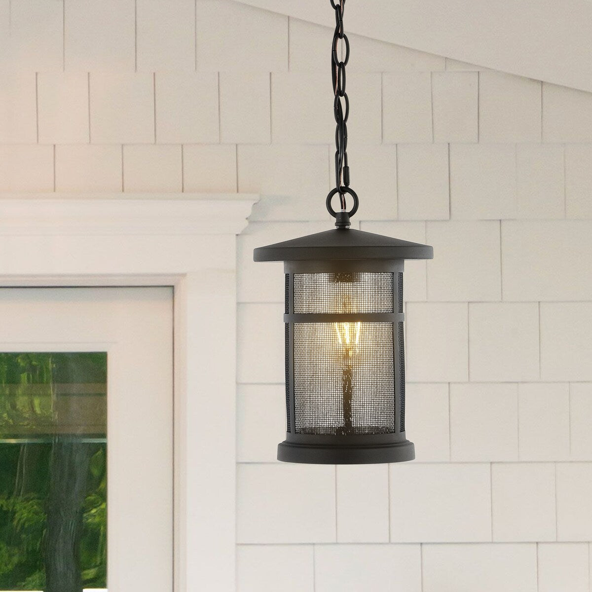 SAFAVIEH Lighting Anat 8" Outdoor Pendant - 8" W x 8" D x 17-89" H - 8Wx8Dx89H