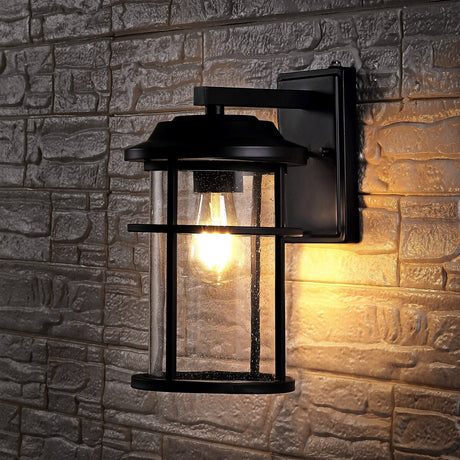 SAFAVIEH Lighting Andreiana Outdoor Wall Sconce - 8" W x 10" D x 14" H - 8Wx10Dx14H