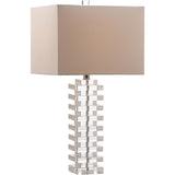 SAFAVIEH Lighting Angella 27-inch Clear Table Lamp - 13.5"x13.5"x26.5" - 14Wx14Dx27H