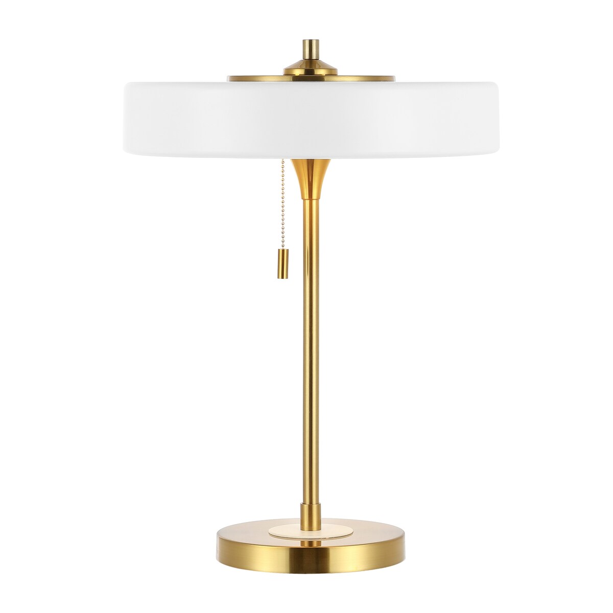 SAFAVIEH Lighting April 19-inch Table Lamp with Pull Chain (LED Bulb Included) - 13.8 In.W x 13.8 In. D x 19.3 In. H