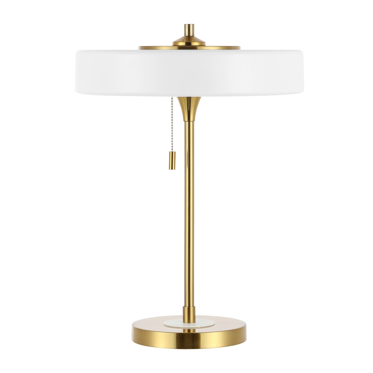 SAFAVIEH Lighting April 19-inch Table Lamp with Pull Chain (LED Bulb Included) - 13.8 In.W x 13.8 In. D x 19.3 In. H