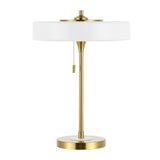 SAFAVIEH Lighting April 19-inch Table Lamp with Pull Chain (LED Bulb Included) - 13.8 In.W x 13.8 In. D x 19.3 In. H