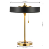 SAFAVIEH Lighting April 19-inch Table Lamp with Pull Chain (LED Bulb Included) - 13.8 In.W x 13.8 In. D x 19.3 In. H