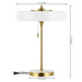 SAFAVIEH Lighting April 19-inch Table Lamp with Pull Chain (LED Bulb Included) - 13.8 In.W x 13.8 In. D x 19.3 In. H